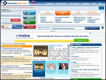 Aper�u du site DocteurClic - site m�dical, conseils m�dicaux, tests sant� en ligne