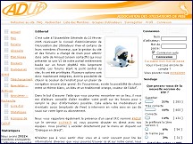 Aperçu du site ADUF - Association des Utilisateurs de FREE