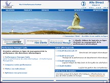Aperçu du site i-COsoft: gestion de projet informatique, rentabilité, performance