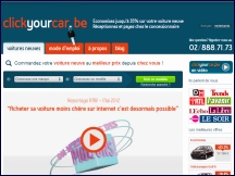 Aperu du site ClickYourCar - mandataire auto, achat voitures neuves  prix casss