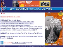 Aperu du site Marathon de Paris