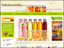 Aperu du site Huiles Essentielles - vente en ligne huiles essentielles & diffuseurs