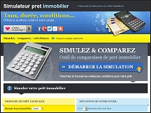 Aperu du site Simulateur Prt Immobilier : pour simuler gratuitement un prt immo 