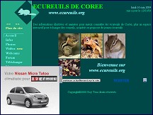 Aperçu du site Ecureuils de Corée