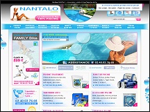 Aperu du site Nantalo : boutique pour la piscine, spcialiste piscine et bien-tre