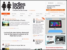 Aperu du site Ladies Room - magazine collaboratif fminin, actus pour les filles 