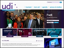 Aperu du site Parti UDI - Union des Dmocates et Indpendants, Jean-Louis Borloo