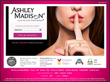 Aperu du site Ashley Madison France - site de rencontres extraconjugales anonymes