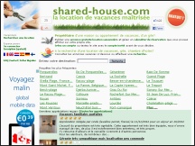 Aperu du site Shared House - annonces gratuites de location de vacances saisonnire