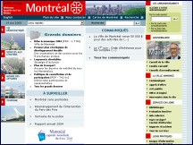 Aperçu du site Montréal - Portail officiel de la ville