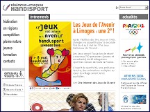 Aperçu du site Fédération Française Handisport