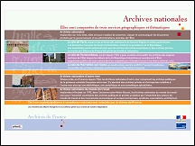 Aperu du site Archives nationales de France - archives en ligne et infos pratiques