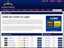Aperu du site Casino France - conseils pour jouer, meilleurs casinos en ligne