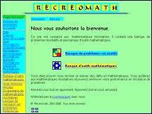 Aperçu du site Récréomath
