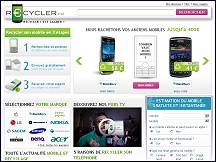 Aperu du site Recycler.fr - recycler un mobile, revente & recyclage anciens mobiles