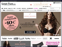 Aperu du site Lemon Curve - sous-vtements de marque, boutique lingerie fminine