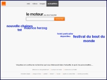 Aperu du site Le Moteur - moteur de recherche francophone d'Orange, actualits