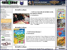 Aperçu du site Tric Trac, le webzine francophone des jeux de société