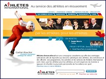 Aperçu du site Athletes International - Au service des athlètes en mouvement