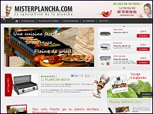 Aperu du site Mister Plancha - planchas  gaz et planchas lectriques, recettes