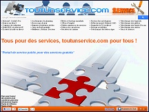 Aperu du site ToutUnService.com - portail de services, services gratuits en ligne