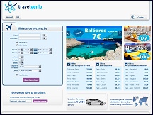 Aperu du site Travelgenio - agence de voyage & moteur voyages en ligne Travelgenio
