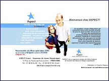 Aperçu du site Aspect - Cours et séjours linguistiques à l'étranger
