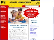 Aperçu du site STS - Séjours linguistiques