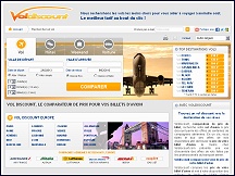 Aperu du site Vol Discount - comparateur de prix de vols, billets d'avion pas cher