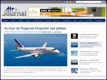 Aperçu du site Air Journal - transport aérien, actualités de compagnies aériennes