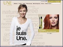 Aperçu du site Une Beauty de Bourjois - maquillage, make up, cosmétiques naturels 