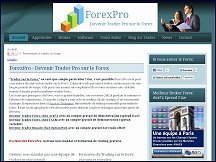 Aperu du site ForexPro - formation Forex gratuite, devenir trader Forex, gestion