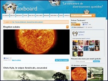 Aperu du site Tuxboard - actualit, images drles, vidos insolites : Tuxboard.com