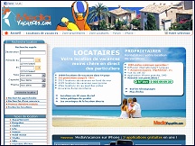 Aperu du site MediaVacances - site de location de vacances entre particuliers