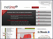 Aperu du site Netino - modration web, supervision de contenus en ligne Netino.fr