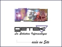 Aperu du site GETEK - constructeur informatique