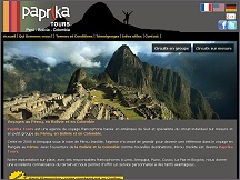 Aperu du site Paprika Tours - agence de voyage spcialise Amrique du Sud, Prou