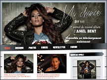 Aperu du site Amel Bent - site officiel d'Amel Bent : chansons, concerts, photos