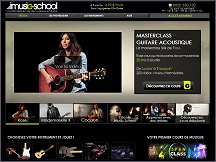 Aperu du site iMusic School - cole de musique, cours de musique, guitare, piano