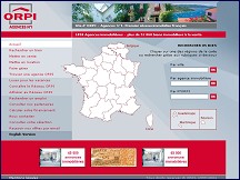Aperçu du site ORPI - réseau immobilier - 1050 agences en ligne