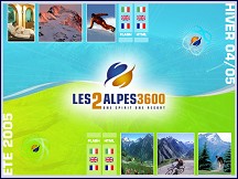 Aperçu du site Les 2 Alpes - un des plus vastes glaciers d' Europe jusqu'à 3200 mètres