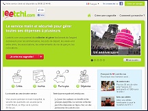 Aperu du site Leetchi - cadeau en commun, cration cagnotte en ligne Leetchi.com
