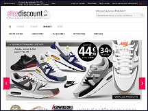 Aperçu du site AllezDiscount - vêtements de marques & chaussures sport de marque