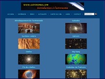 Aperçu du site Astronomes - Introduction à l'astronomie