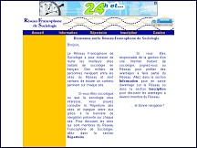 Aperçu du site RFS - Réseau Francophone de Sociologie