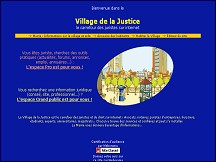Aper�u du site Le Village de la Justice, juristes, avocats, huissiers