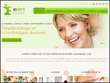 Aperu du site IEDENT Lyon - dentisterie esthtique, cabinet dentaire lowcost Lyon