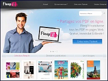Aperu du site Fleep'it - Flip Book gratuit, conversion fichiers PDF en pages web
