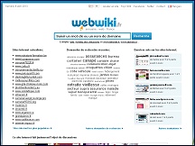 Aperu du site Webwiki - annuaire sites et blogs franais et anglophones Webwiki.fr
