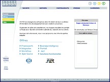 Aperçu du site ASTON, architectes de la relation Internet
